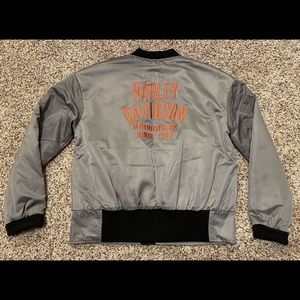 Harley-Davidson® Satin Bomber Quilted Lined Jacket